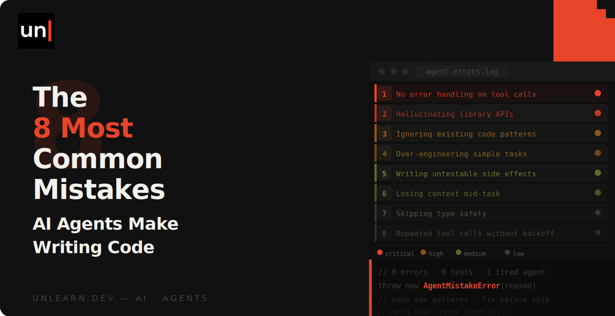 The 8 Most Common Mistakes AI Agents Make When Writing Code